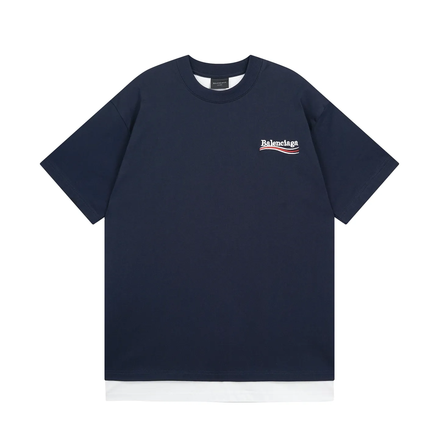 【 . Quality】BALENCI*GA/SS 25New Arrival 。 Classic LOGO ， T # SS 25 New Arrival。 ， 。 。 ZP 。 260 ， . ， 。 。 。 . 。 OS . Same Style ：BL 253709 ：Dark Blue Size：XS S M L